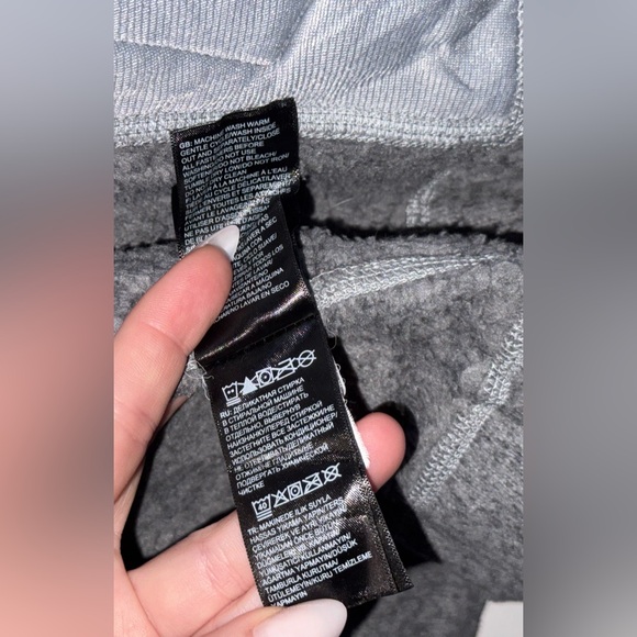 The North Face Knit Collared Zip Up Jacket Grey Polyester Women’s Size Large - Picture 14 of 14